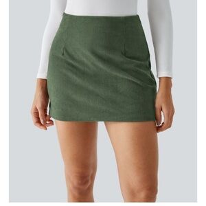 HALARA Forest Green Mini Skirt